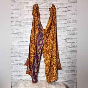 EARTHBOUND Yellow and Red Patterned Fabric‎